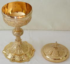 Irish sterling silver gilt Ciborium